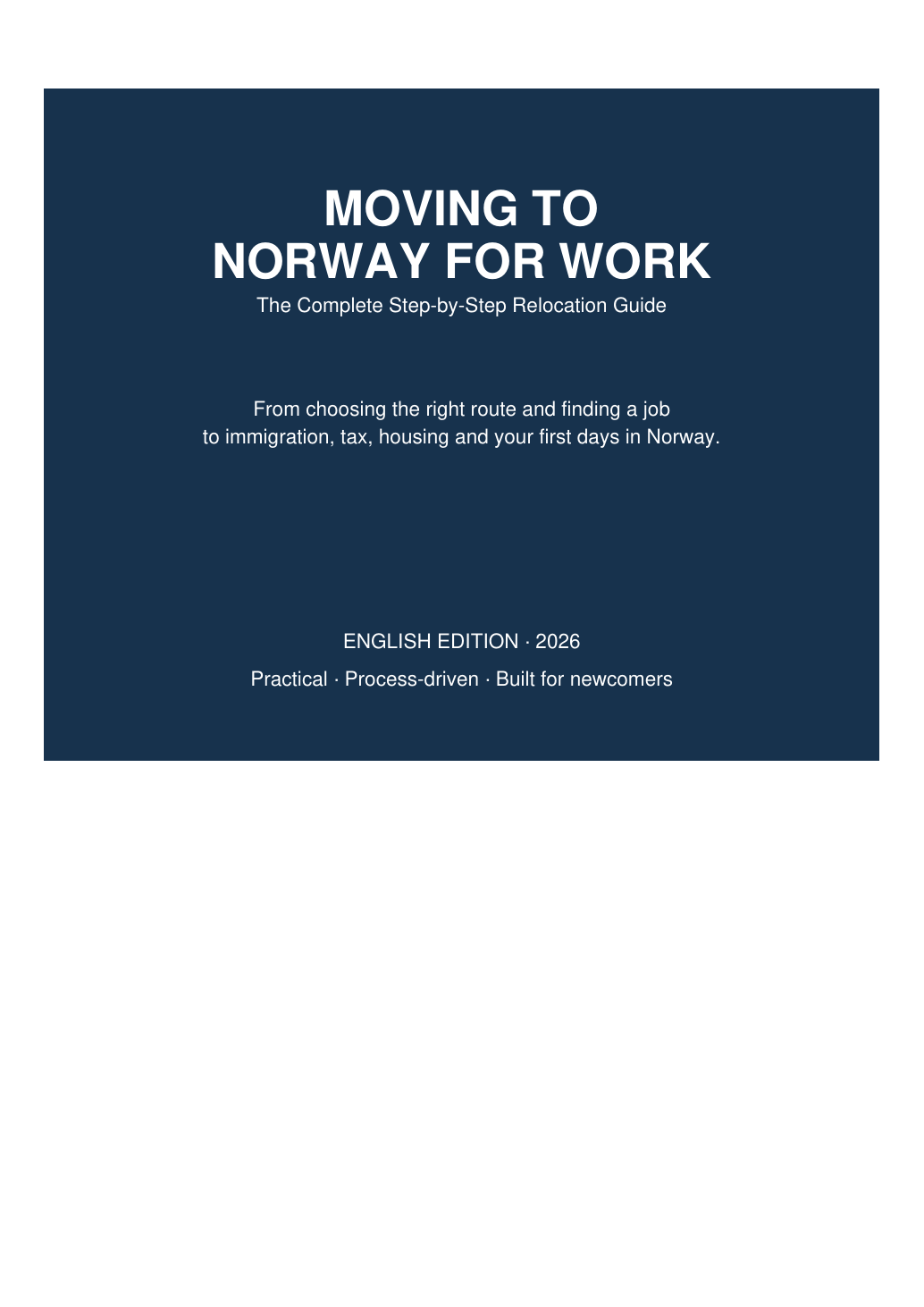 Moving to Norway for Work 2026 cover